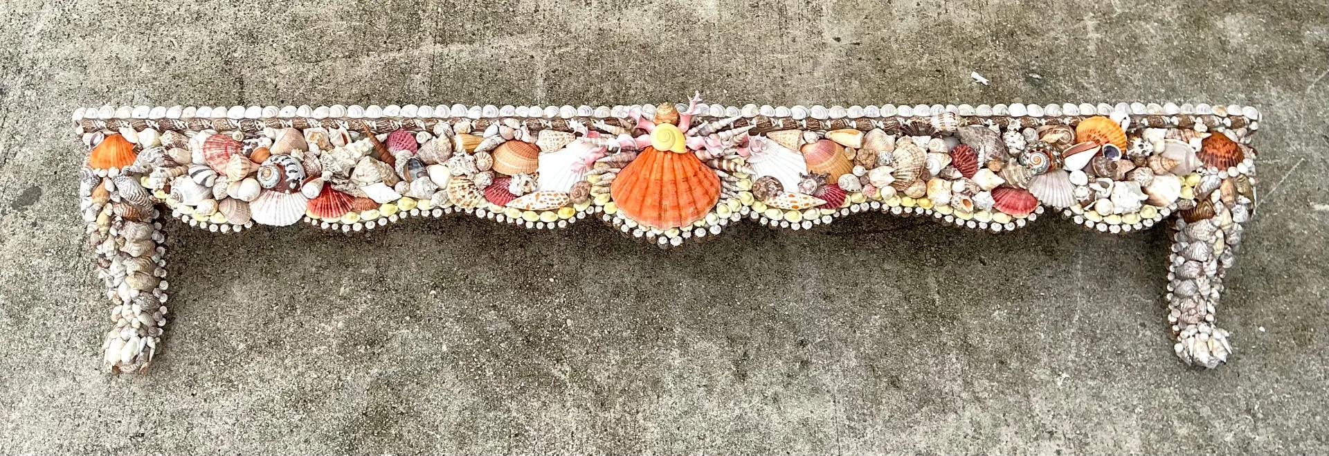 Vintage Shell Encrusted Wall Shelf — additional photo 6