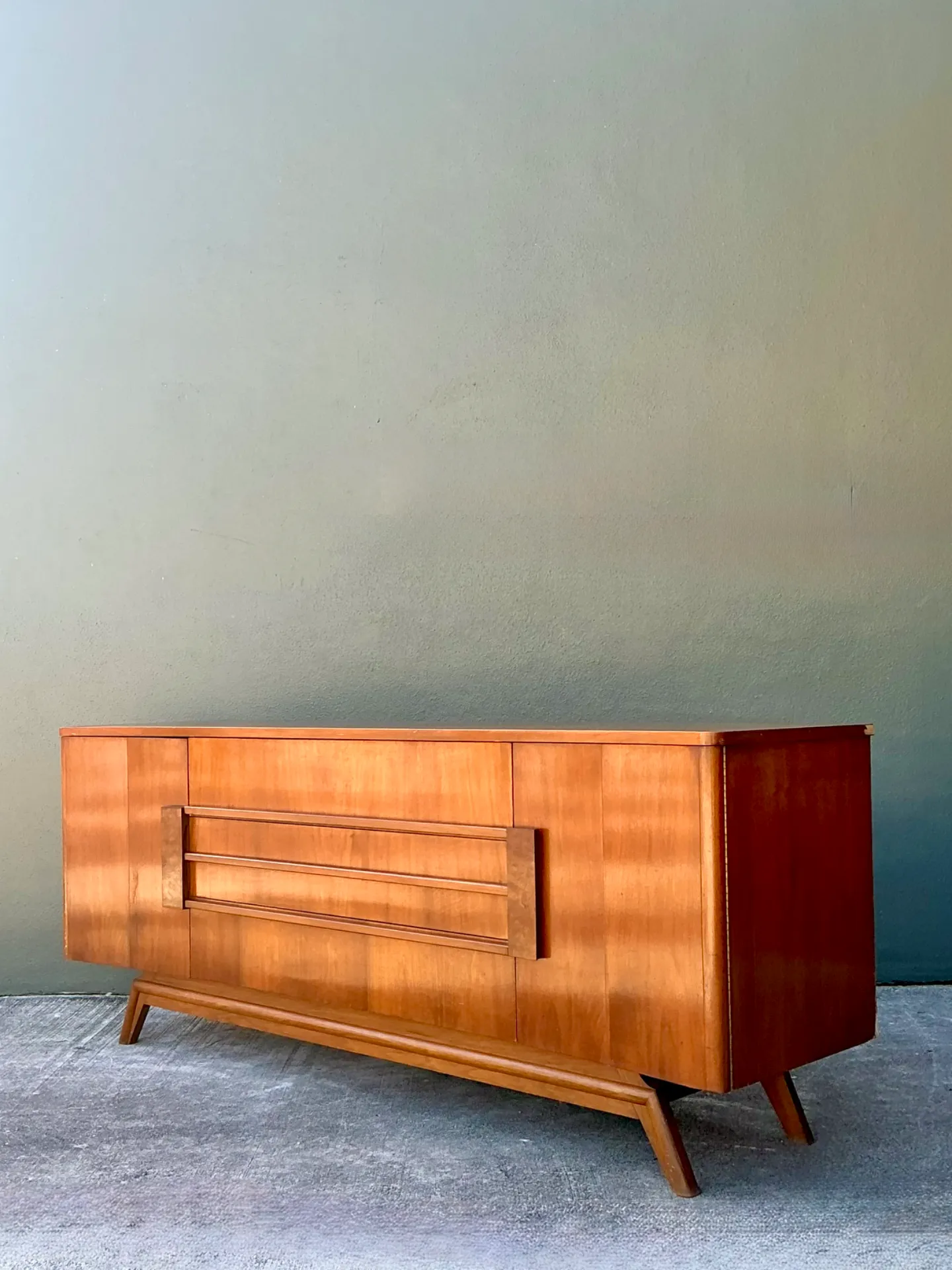 Vintage Mid-Century Modern Wood Credenza — additional photo 6