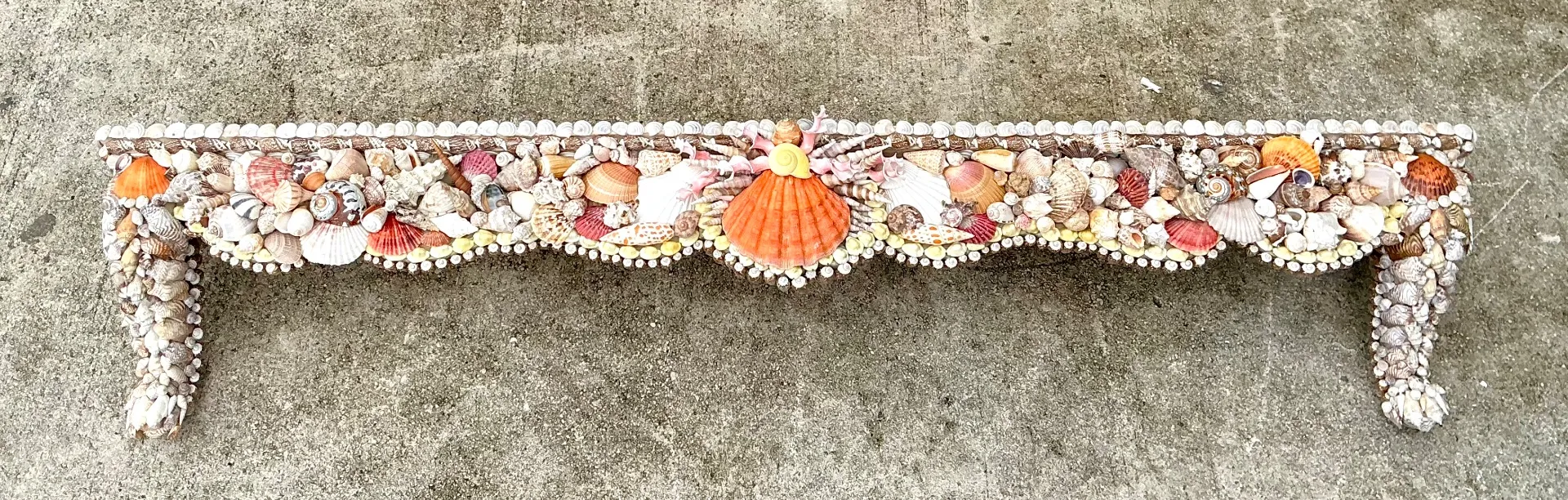 Vintage Shell Encrusted Wall Shelf — additional photo 7