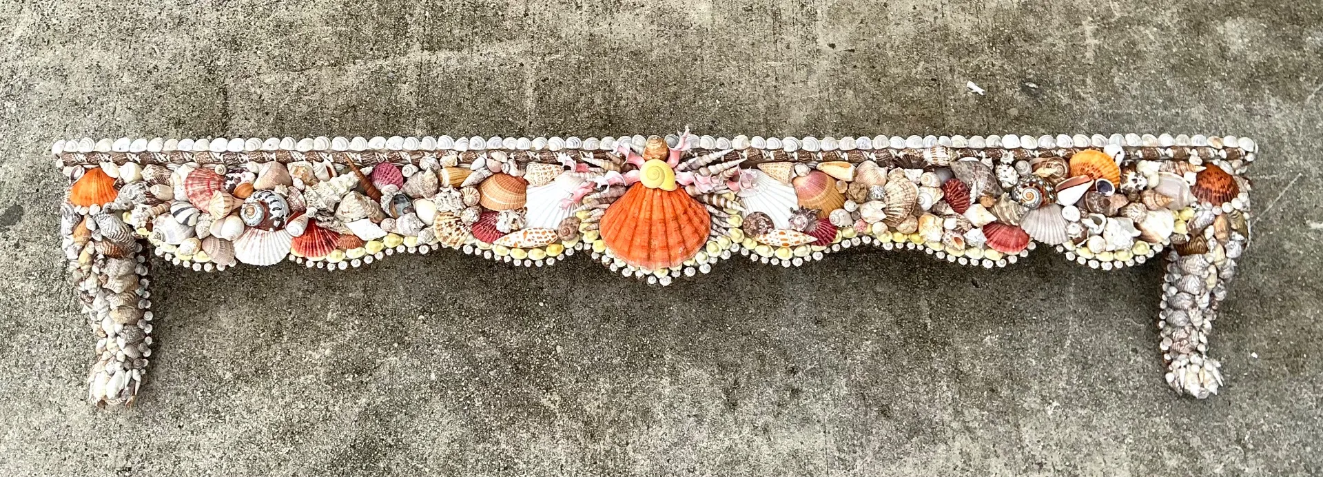 Vintage Shell Encrusted Wall Shelf — additional photo 8