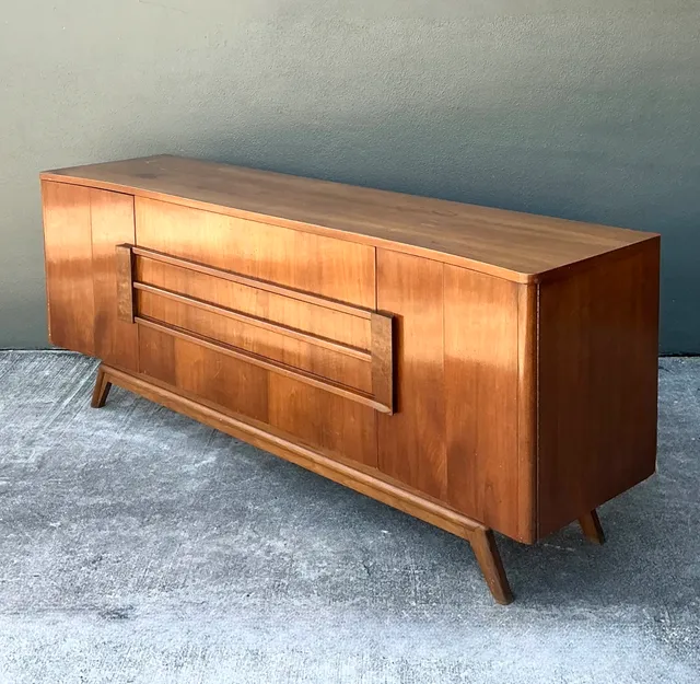 Vintage Mid-Century Modern Wood Credenza — additional photo 3