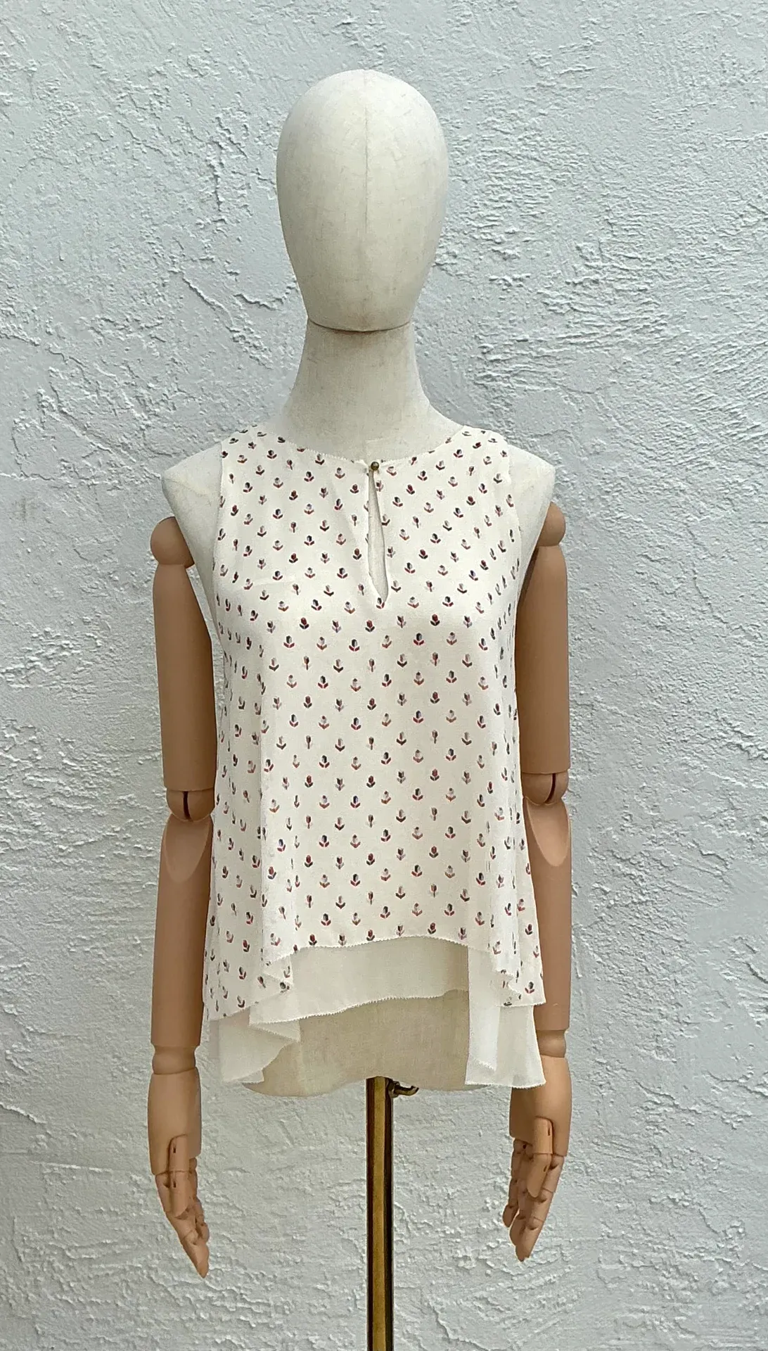 Tory Burch Silk Patterned Tank Top — additional photo 5