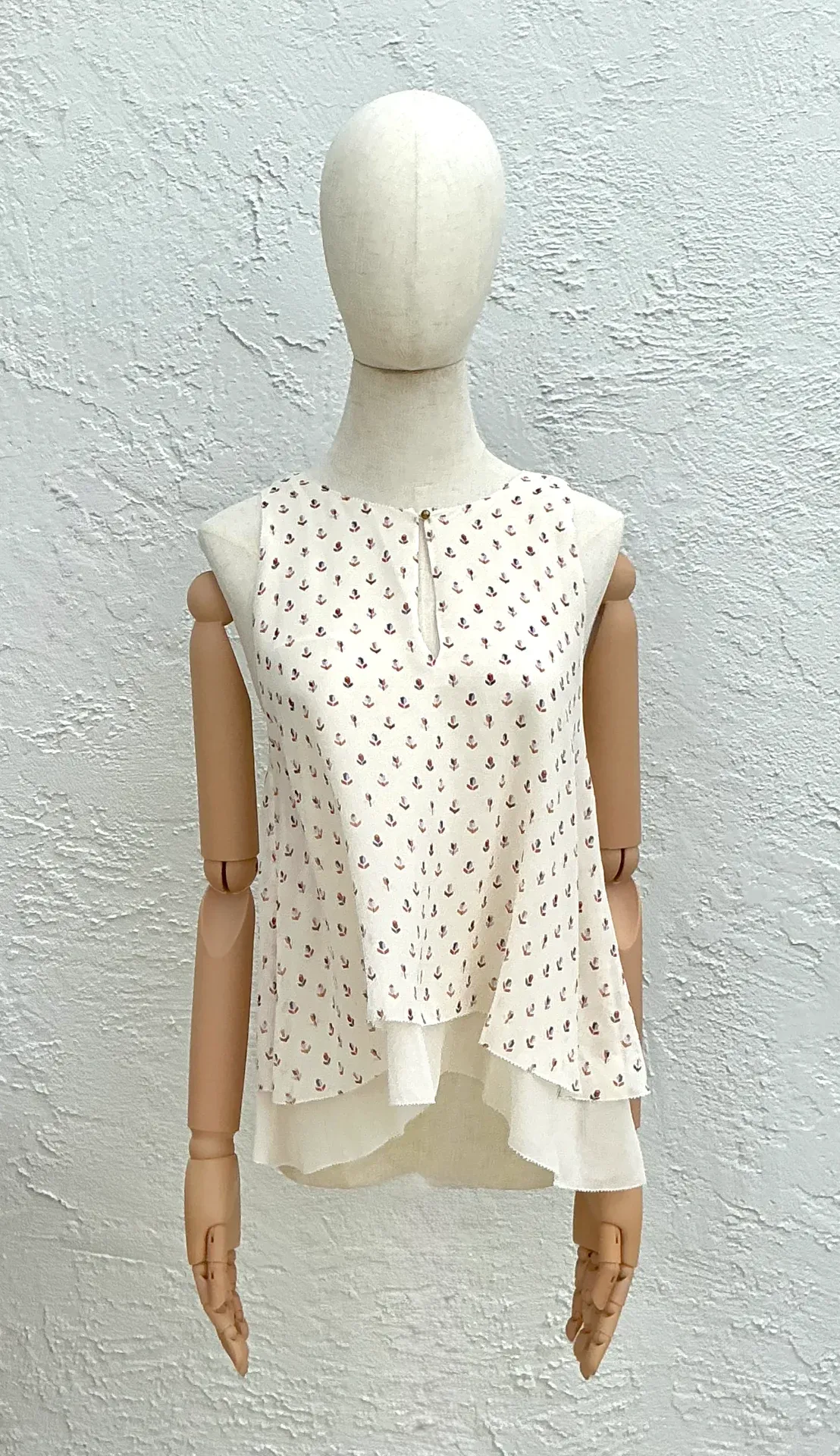 Tory Burch Silk Patterned Tank Top — additional photo 7
