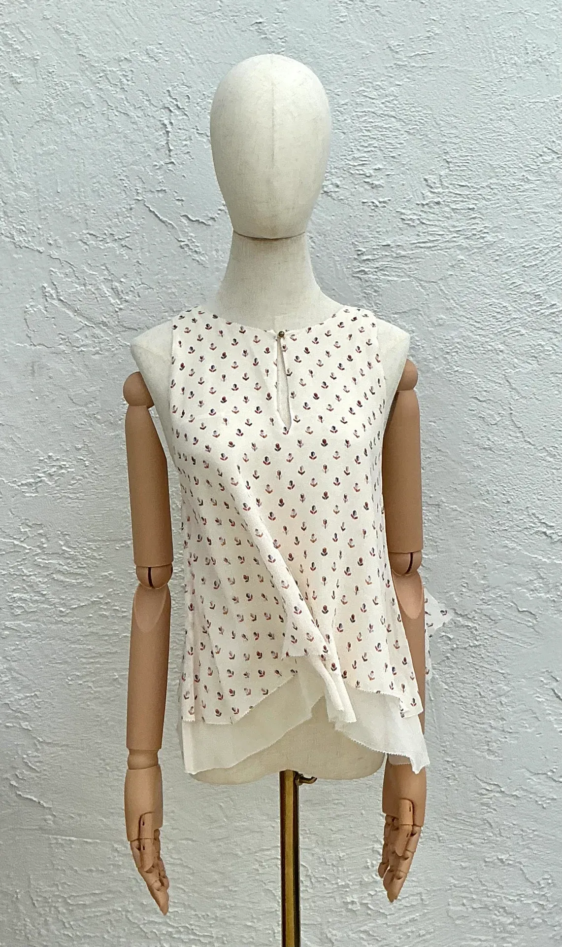 Tory Burch Silk Patterned Tank Top — additional photo 8