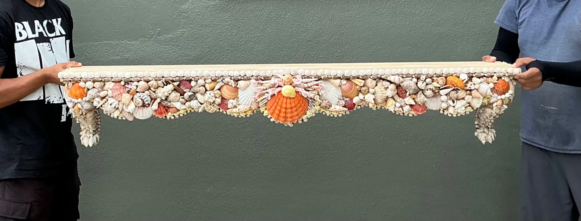 Vintage Shell Encrusted Wall Shelf — additional photo 3