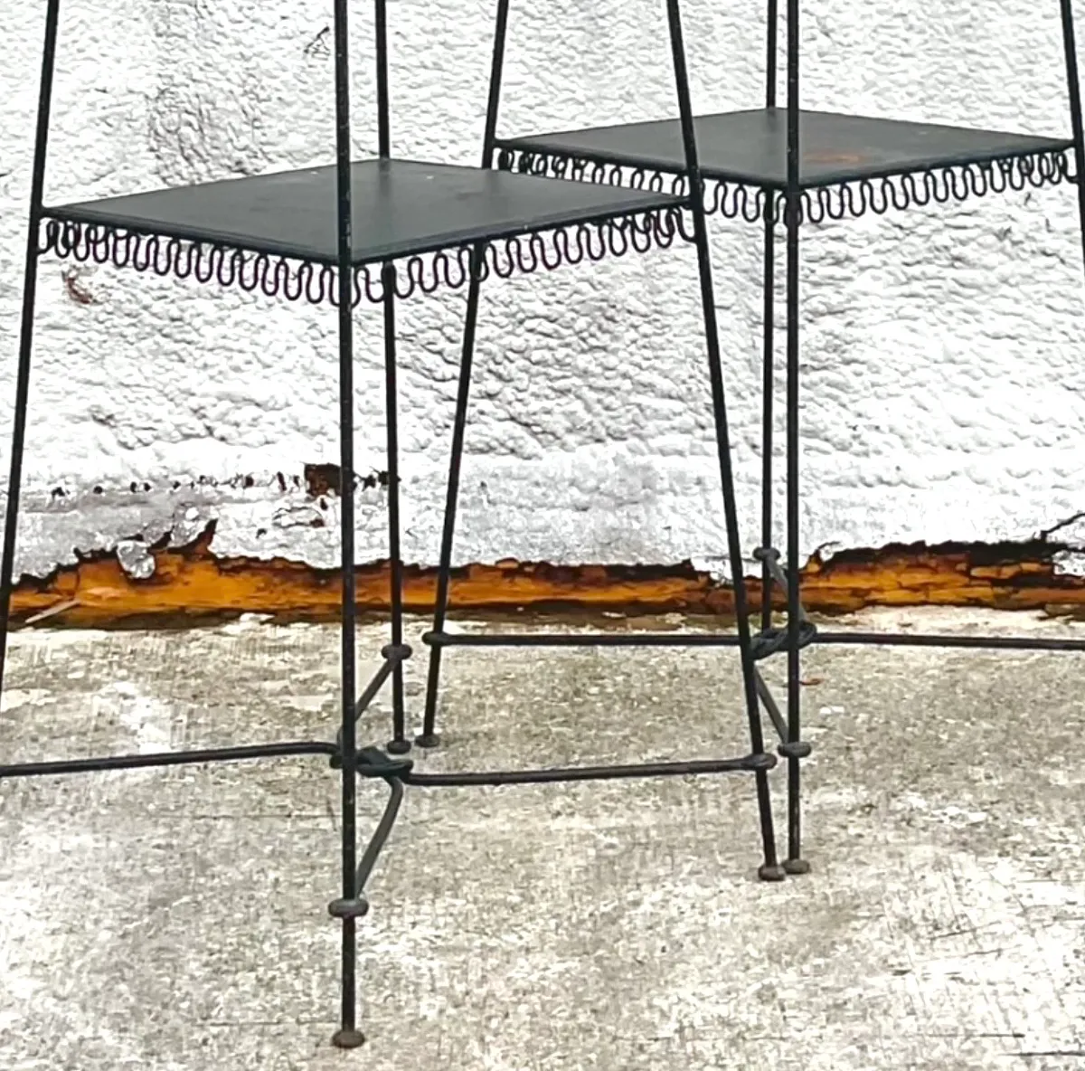 Vintage Scrollwork Metal Etagere - A Pair — additional photo 3