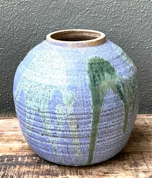 Vintage Drip Glaze Ceramic Vase — additional photo 8