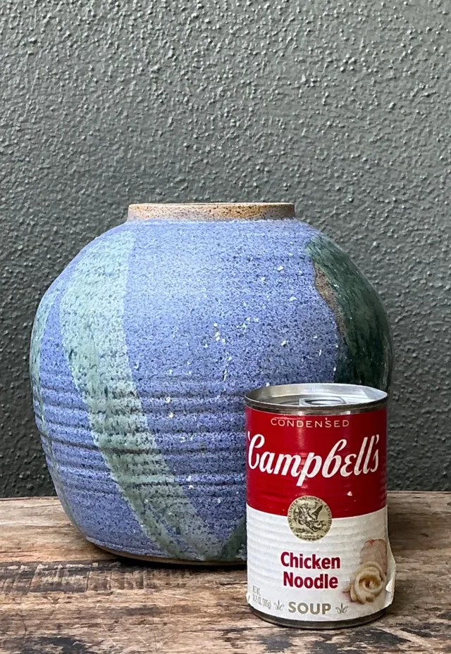 Vintage Drip Glaze Ceramic Vase — additional photo 2