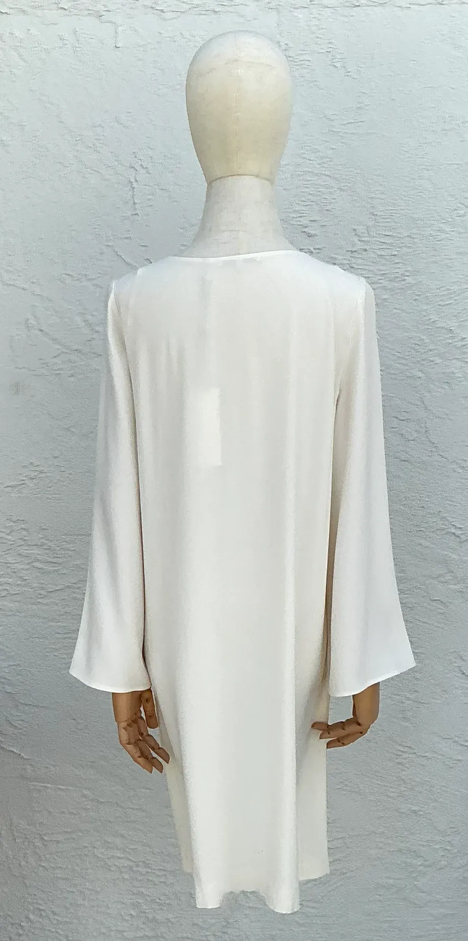 Helmut Lang Ivory Long Sleeve Shift Dress — additional photo 7