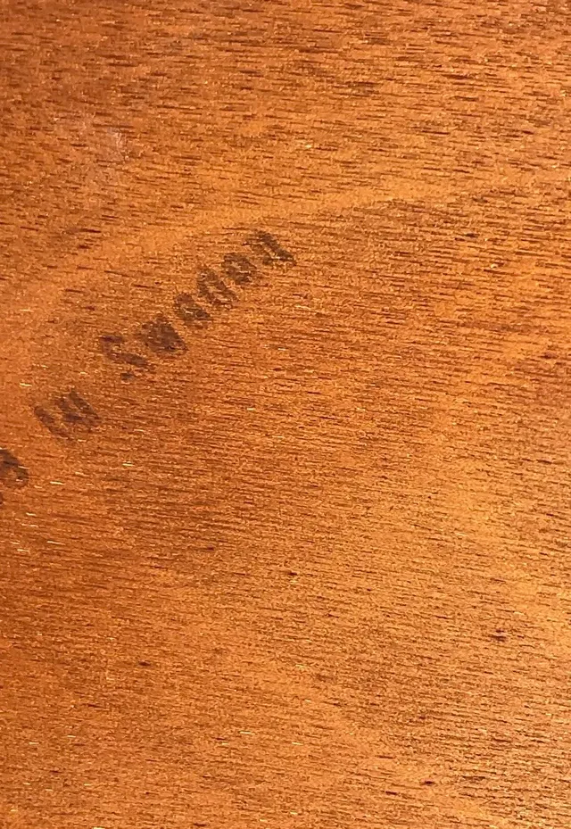 Vintage MCM Swedish Yngve Ekstrom Teak Surfboard Coffee Table — additional photo 8