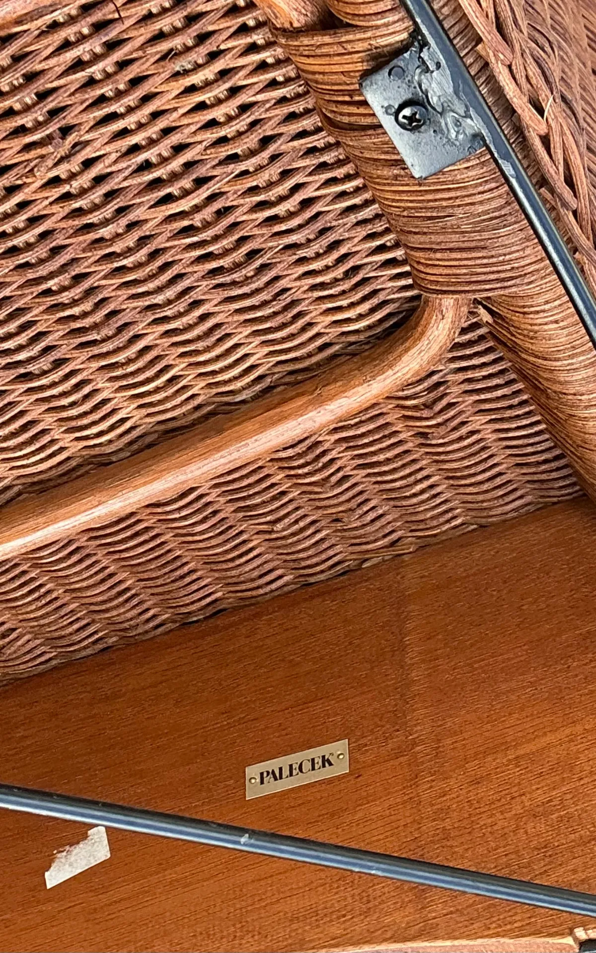 Palecek Vintage Rattan and Metal Chairs - Set of Two — additional photo 3