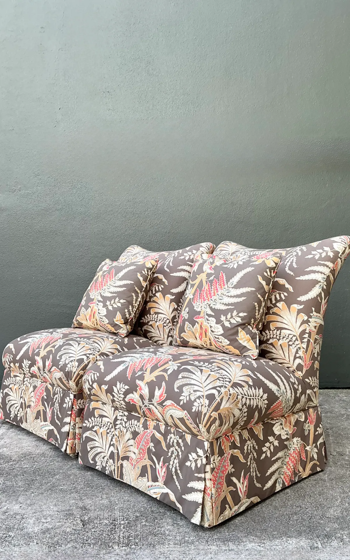 Brunschwig And Fils “Seychelles” Cotton Print Slipper Chairs — additional photo 2