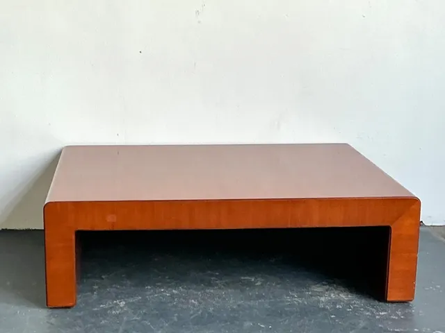 Vintage Ralph Lauren “Dalton” Waterfall Wood Coffee Table — additional photo 2