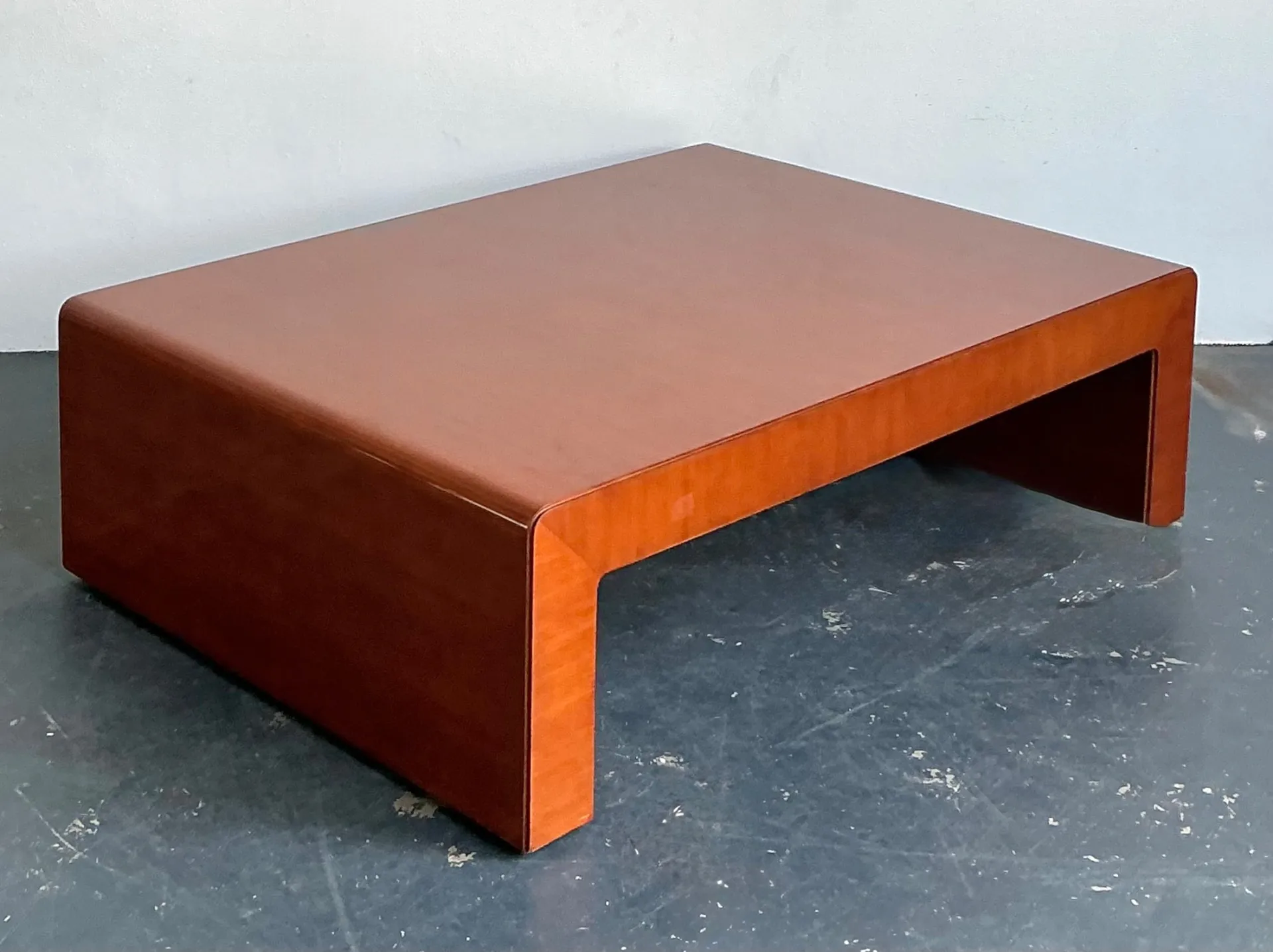 Vintage Ralph Lauren “Dalton” Waterfall Wood Coffee Table — additional photo 5