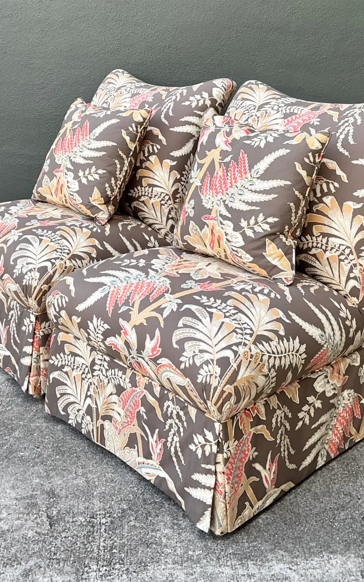 Brunschwig And Fils “Seychelles” Cotton Print Slipper Chairs — additional photo 7