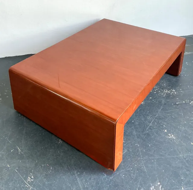 Vintage Ralph Lauren “Dalton” Waterfall Wood Coffee Table — additional photo 8