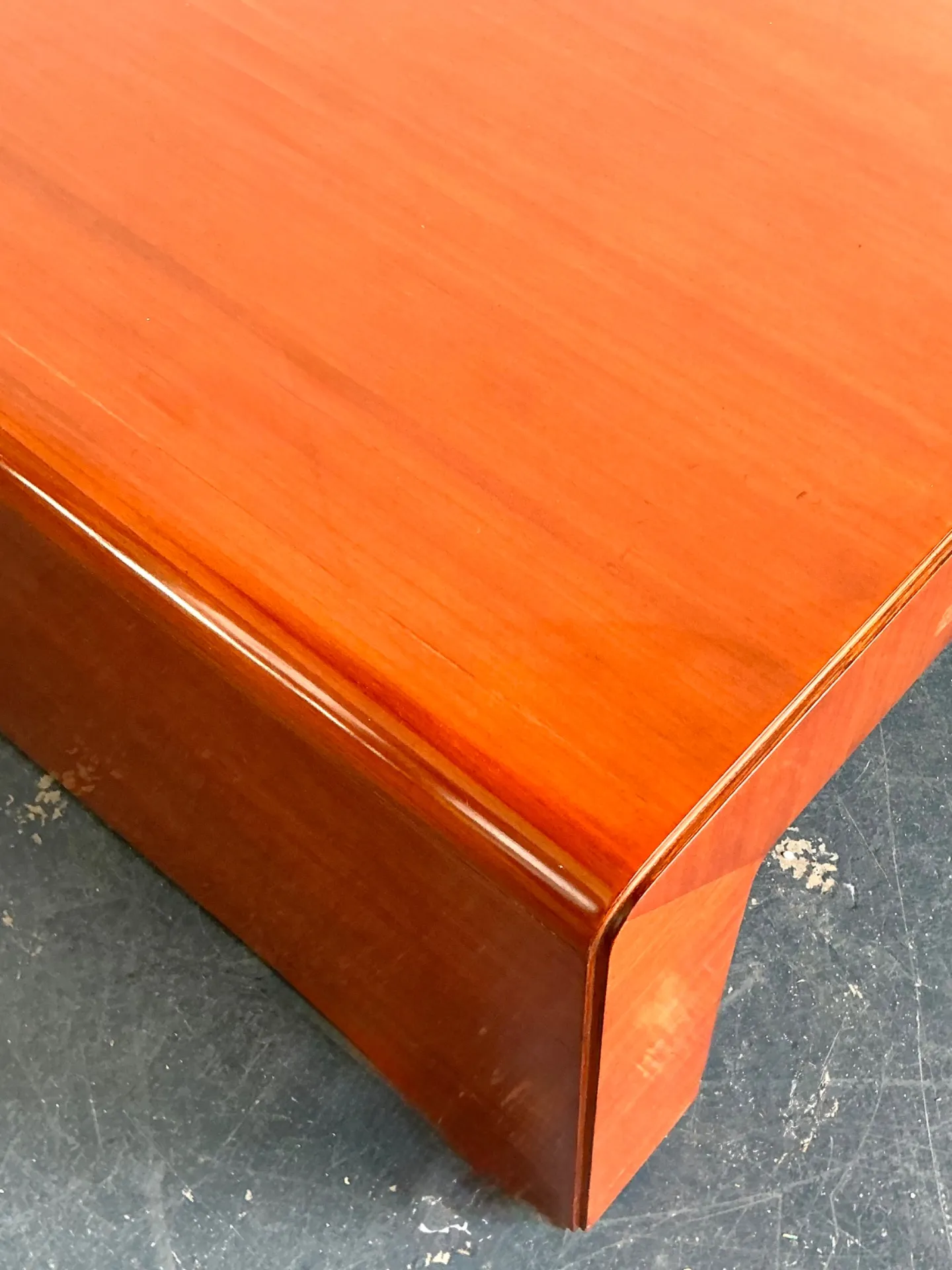 Vintage Ralph Lauren “Dalton” Waterfall Wood Coffee Table — additional photo 3
