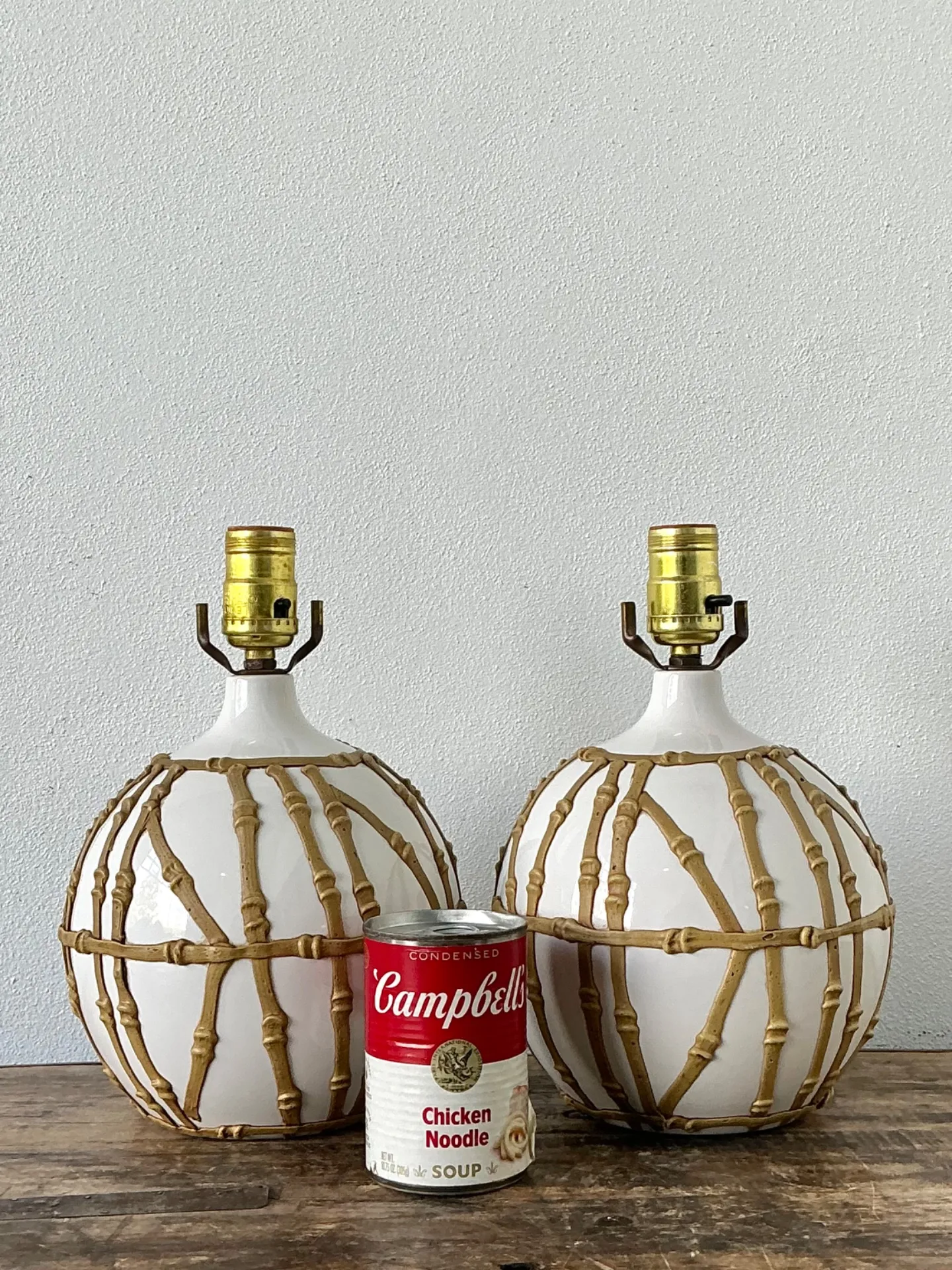 Vintage Glazed Ceramic Icing Lamps - A Pair — additional photo 5