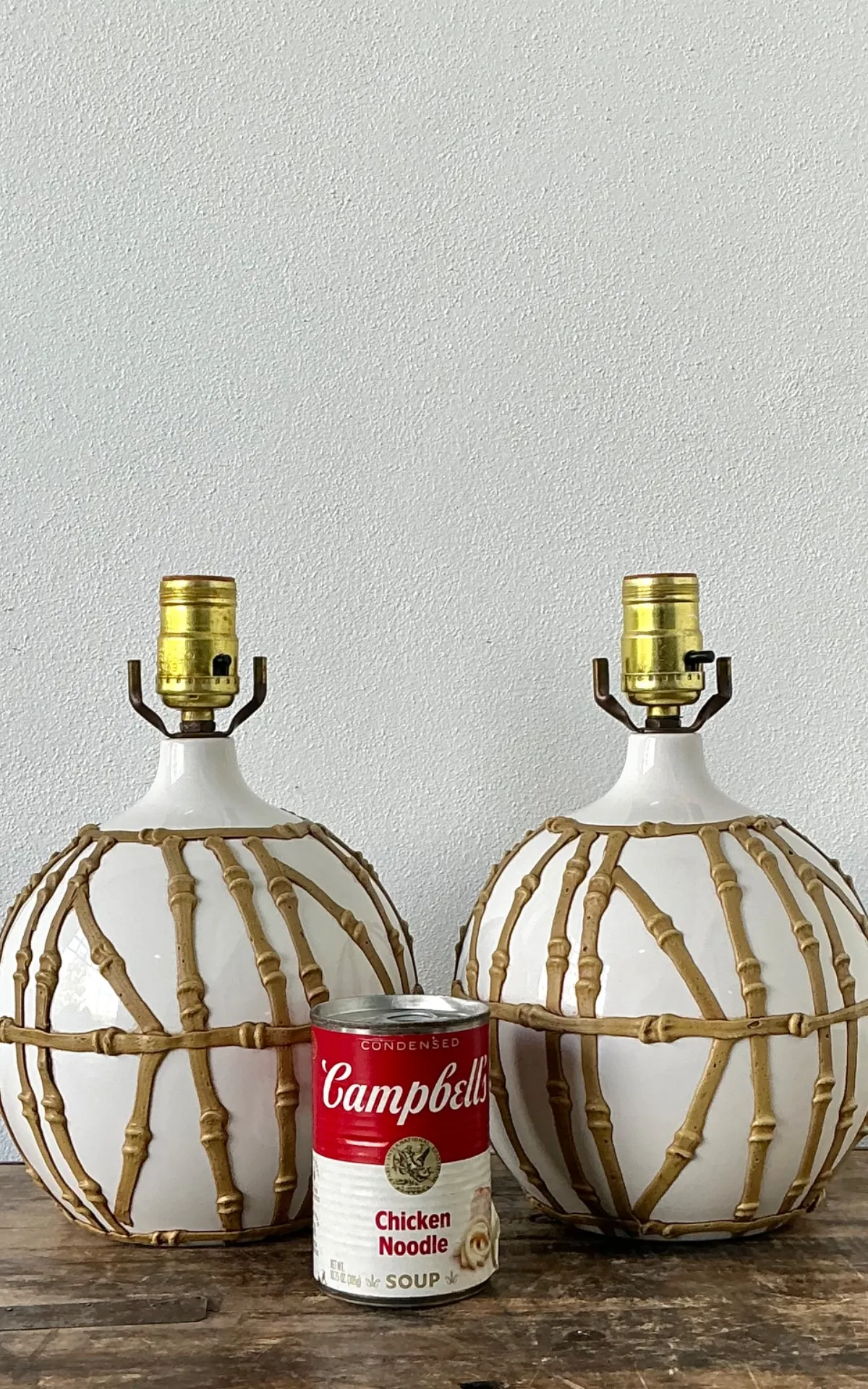 Vintage Glazed Ceramic Icing Lamps - A Pair — additional photo 5