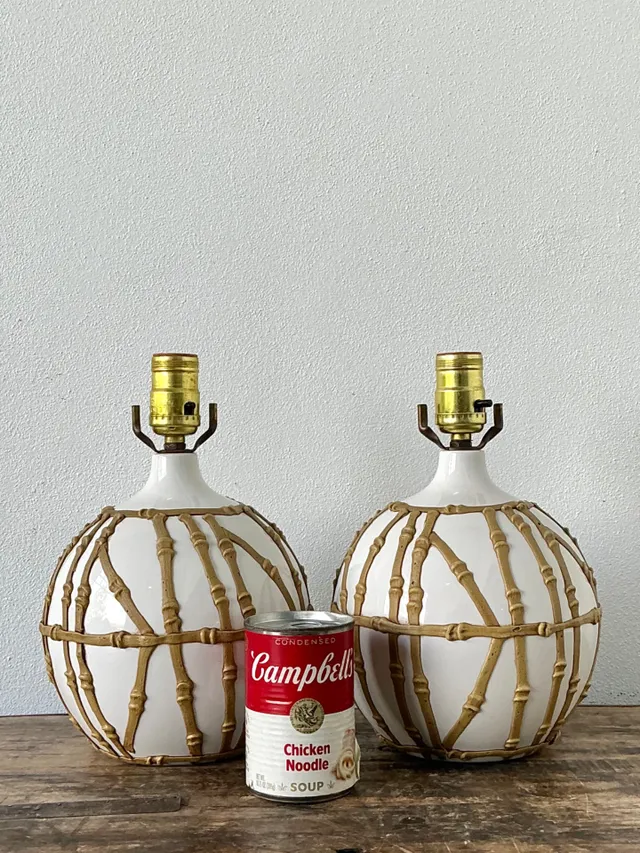 Vintage Glazed Ceramic Icing Lamps - A Pair — additional photo 5