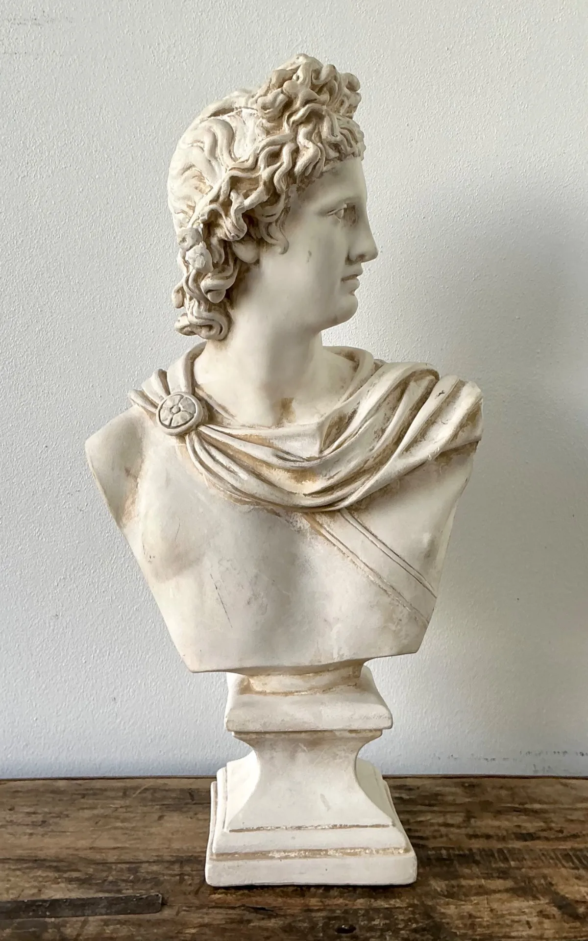Ceramic Apollo Belvedere Bust Sculpture - Interior view