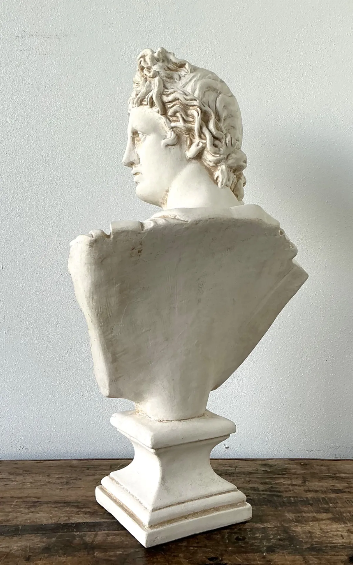 Ceramic Apollo Belvedere Bust Sculpture - Side view