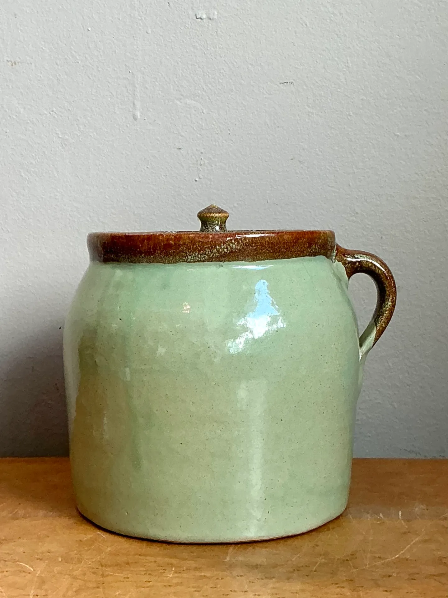 Vintage Maine Handcrafted Ceramic Storage Jar — additional photo 5
