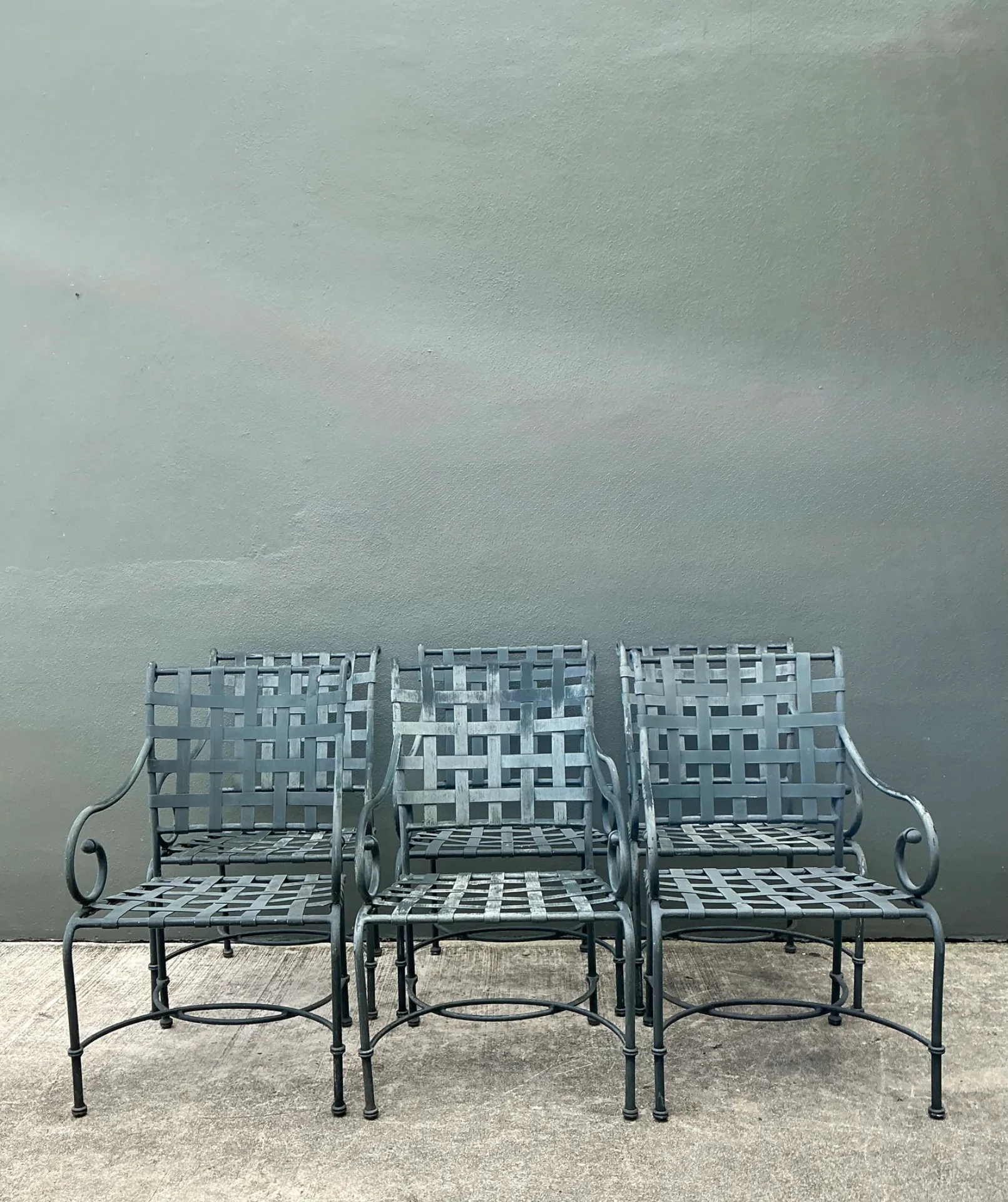 Vintage Brown Jordan “Florentine” Cast Aluminum Dining Chairs - Set Of 6 — additional photo 4