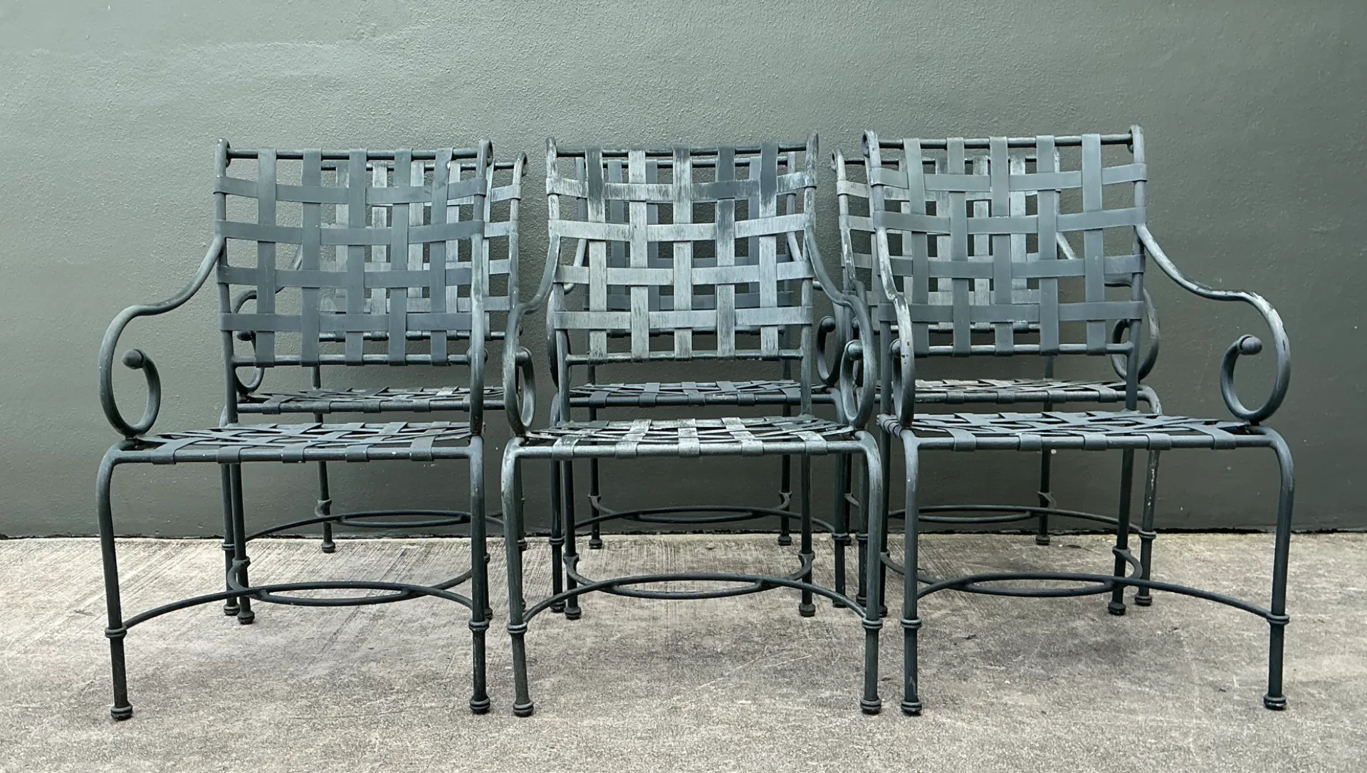 Vintage Brown Jordan “Florentine” Cast Aluminum Dining Chairs - Set Of 6 — additional photo 8