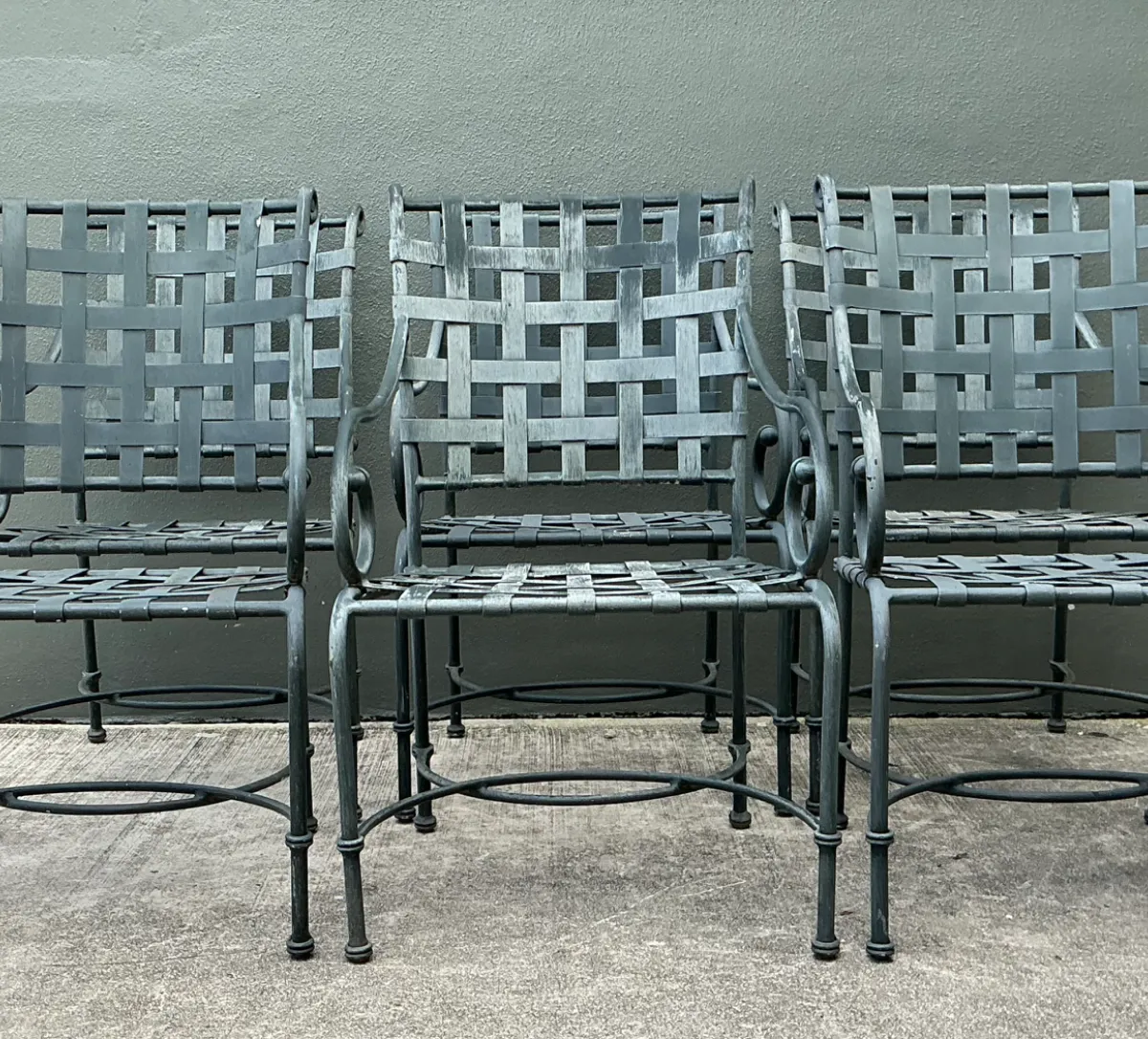 Vintage Brown Jordan “Florentine” Cast Aluminum Dining Chairs - Set Of 6 — additional photo 8