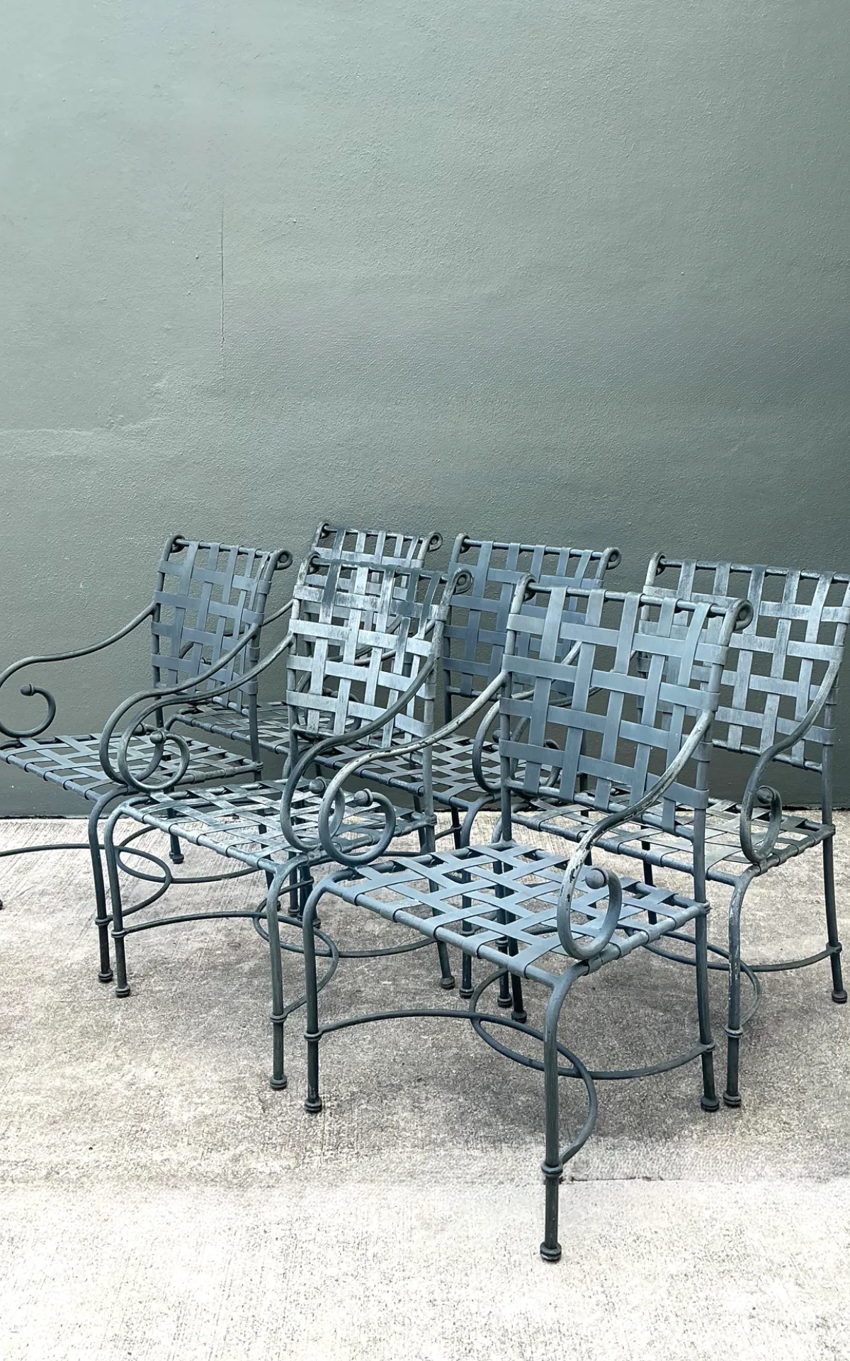 Vintage Brown Jordan “Florentine” Cast Aluminum Dining Chairs - Set Of 6 — additional photo 6