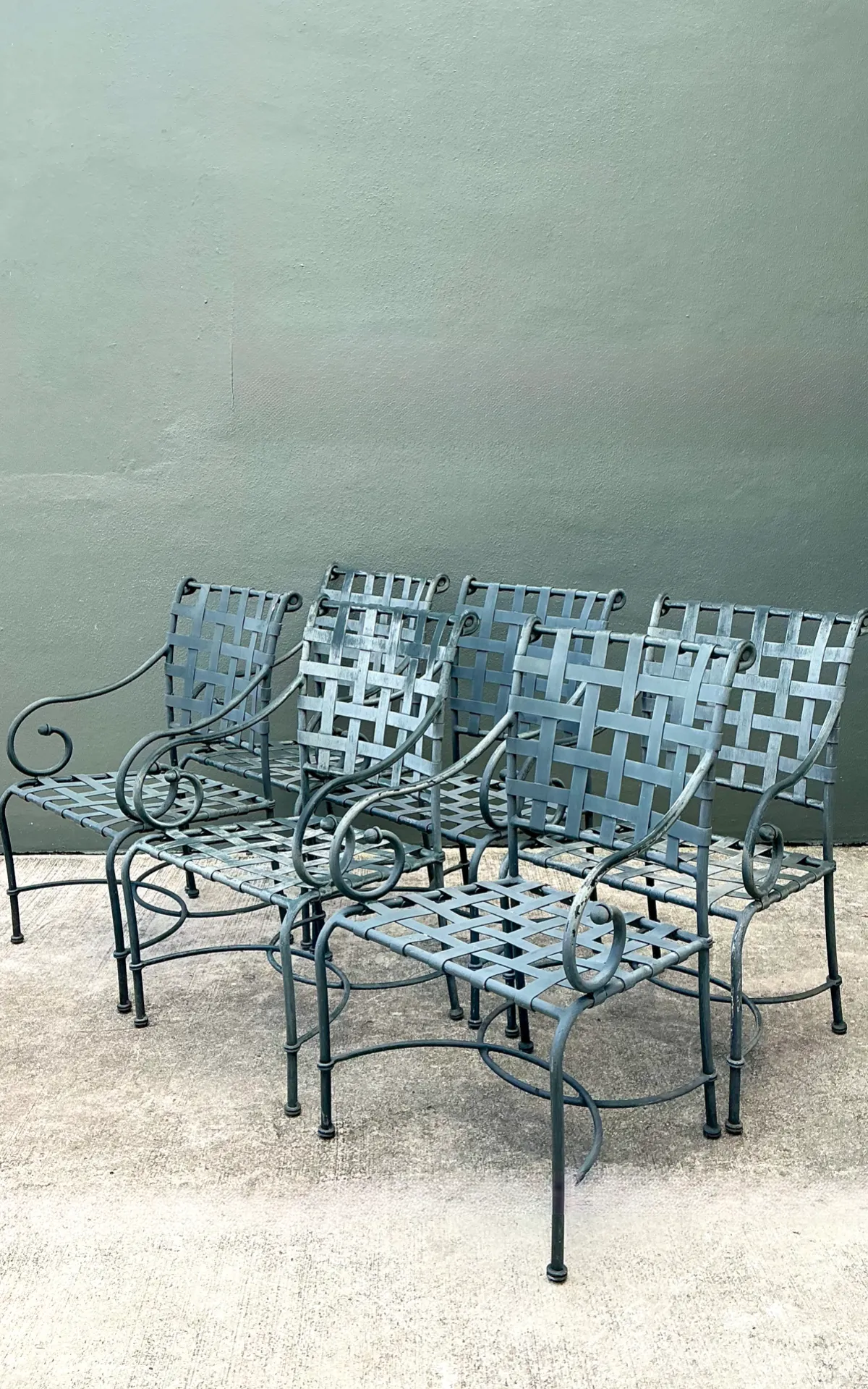 Vintage Brown Jordan “Florentine” Cast Aluminum Dining Chairs - Set Of 6 — additional photo 2