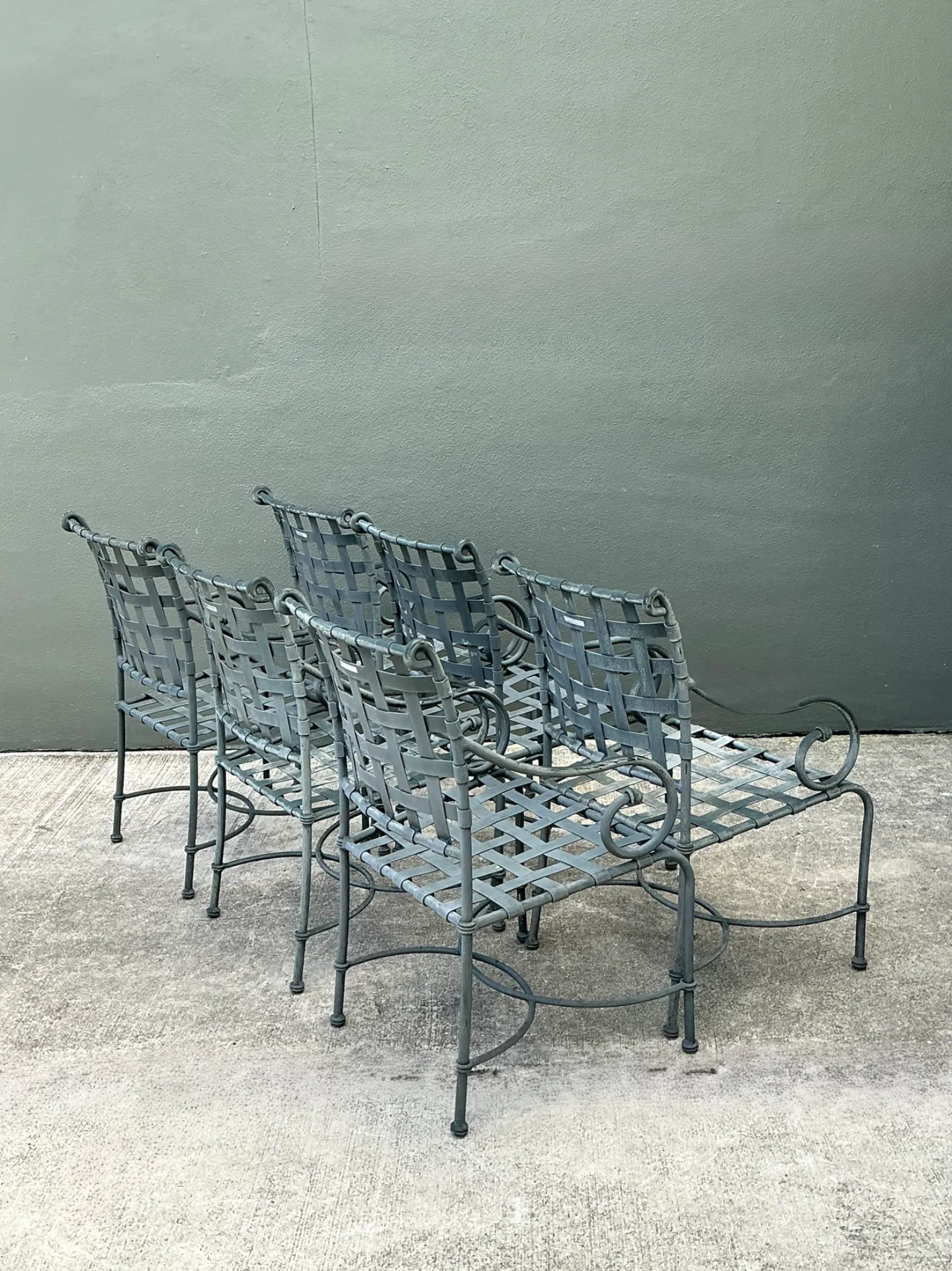 Vintage Brown Jordan “Florentine” Cast Aluminum Dining Chairs - Set Of 6 — additional photo 7
