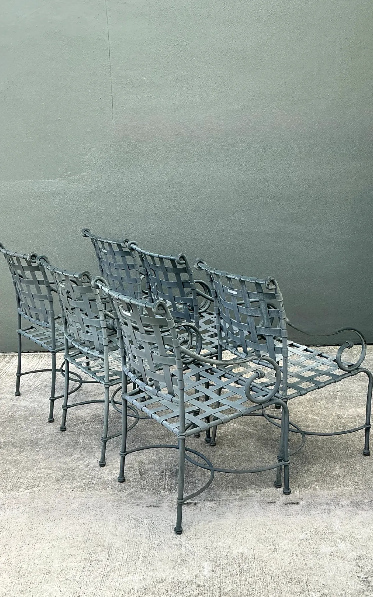 Vintage Brown Jordan “Florentine” Cast Aluminum Dining Chairs - Set Of 6 — additional photo 7