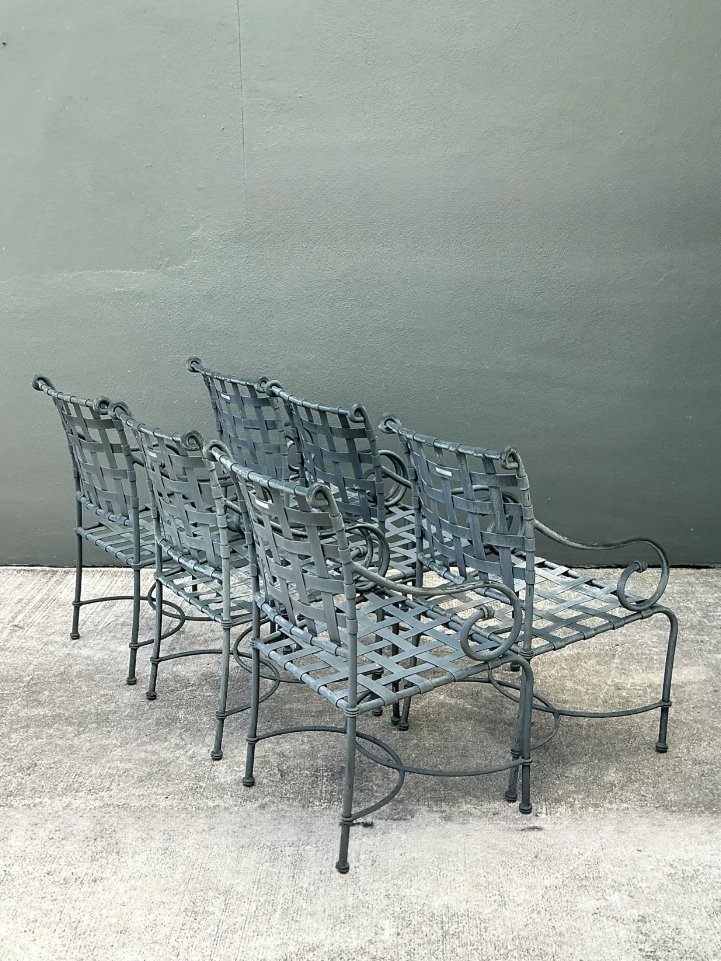 Vintage Brown Jordan “Florentine” Cast Aluminum Dining Chairs - Set Of 6 — additional photo 5