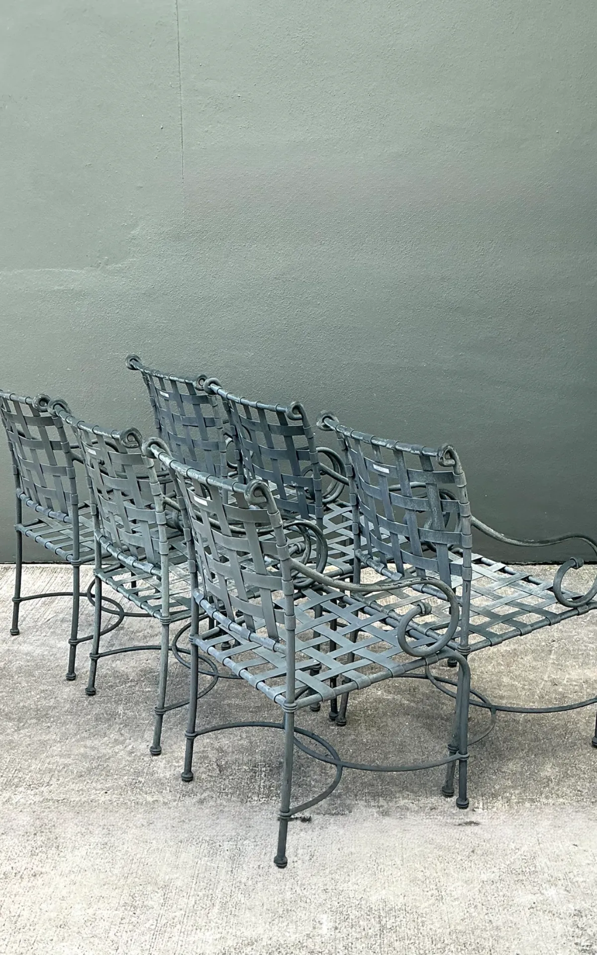 Vintage Brown Jordan “Florentine” Cast Aluminum Dining Chairs - Set Of 6 — additional photo 5