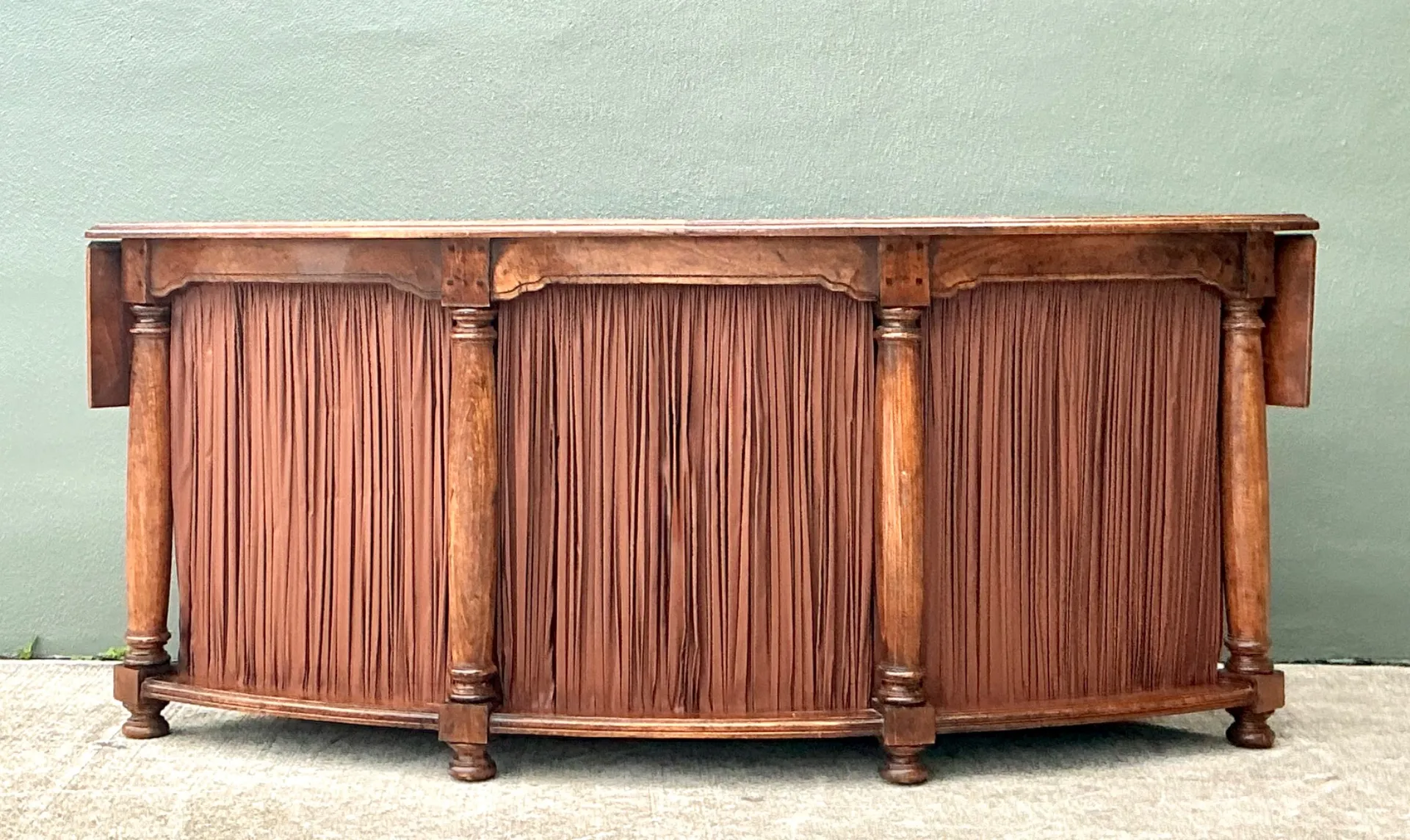 Vintage Shirred Fabric Extendable Desk — additional photo 5