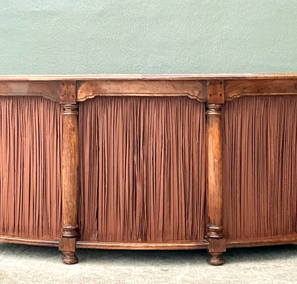 Vintage Shirred Fabric Extendable Desk — additional photo 5
