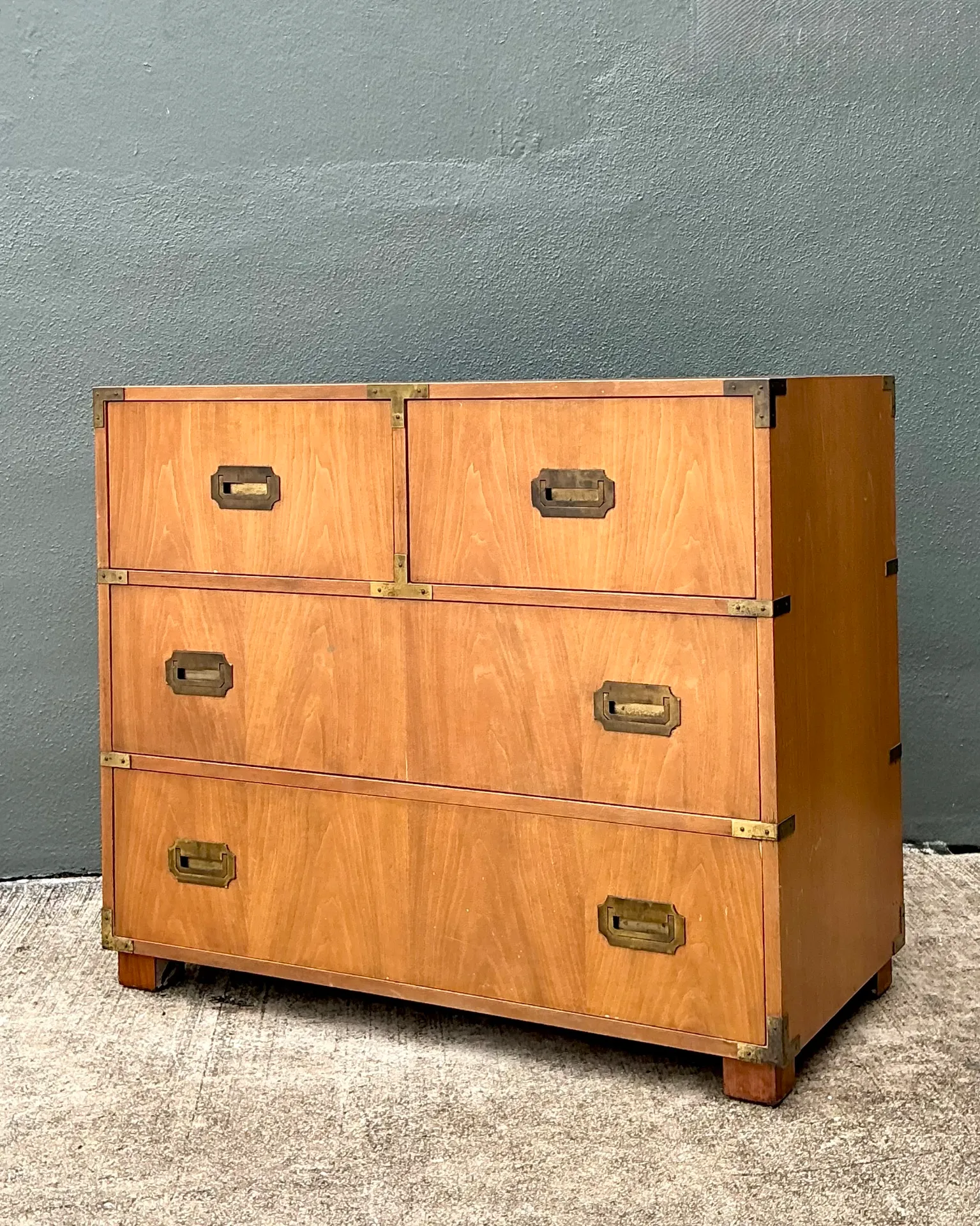 Vintage Baker Wood and Metal Campaign Chest — additional photo 5