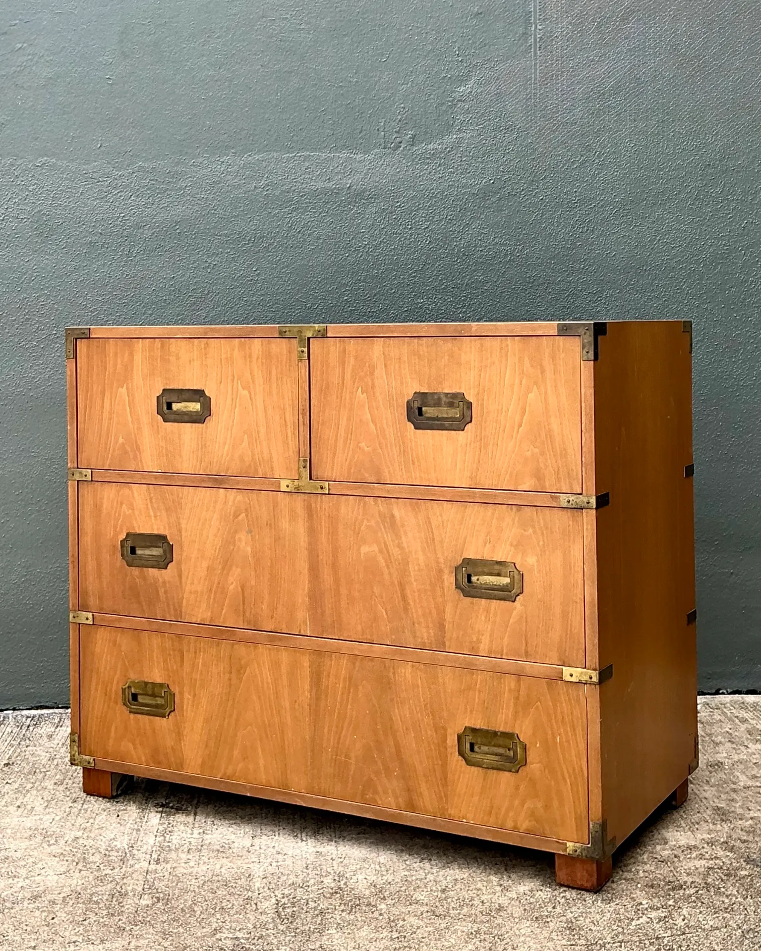 Vintage Baker Wood and Metal Campaign Chest — additional photo 6