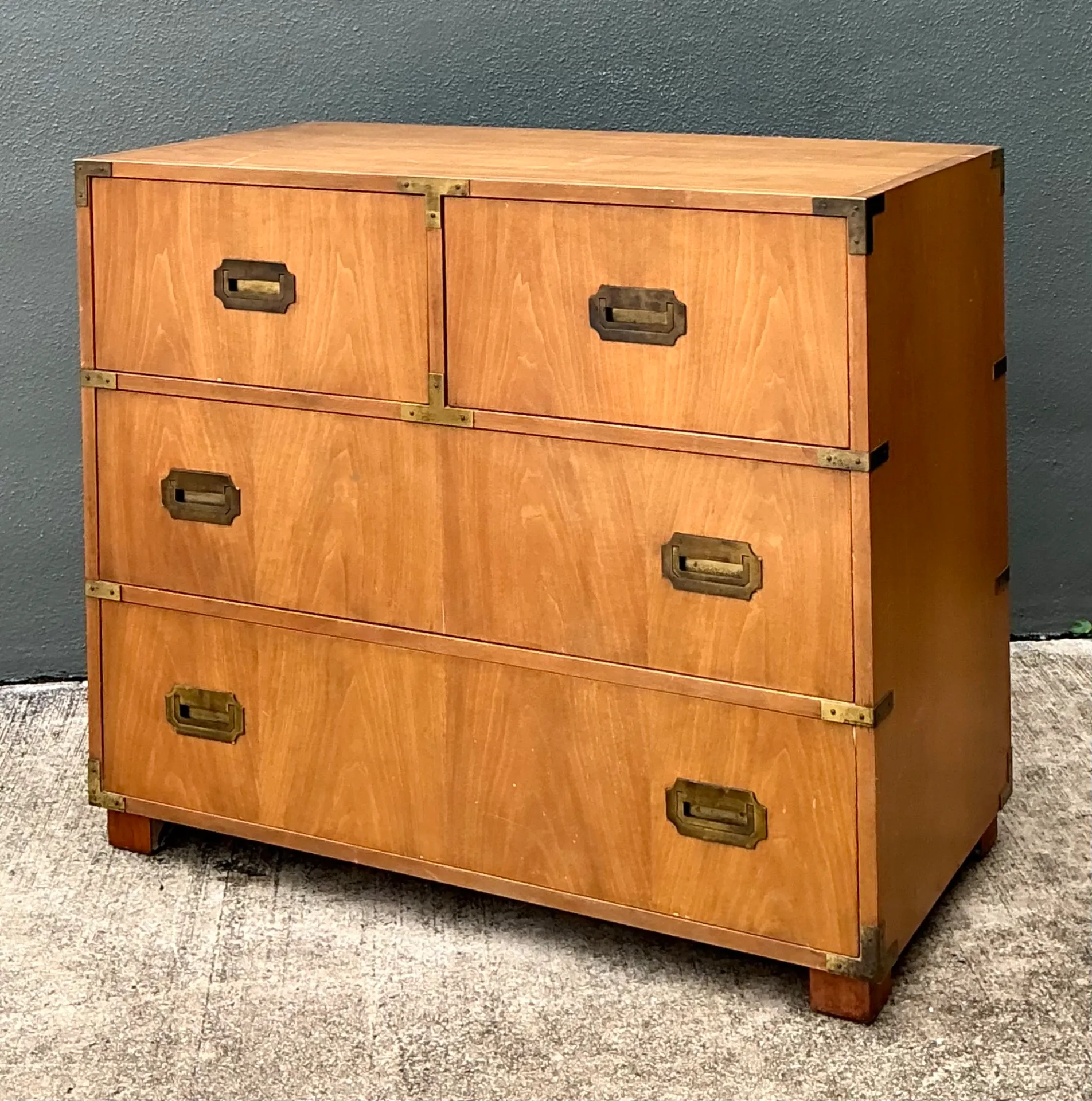 Vintage Baker Wood and Metal Campaign Chest — additional photo 8