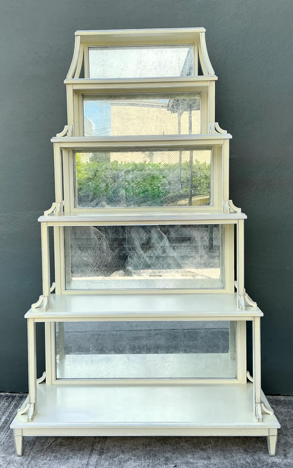 Vintage Charlotte Moss Regency Mirror Back Etagere — additional photo 6