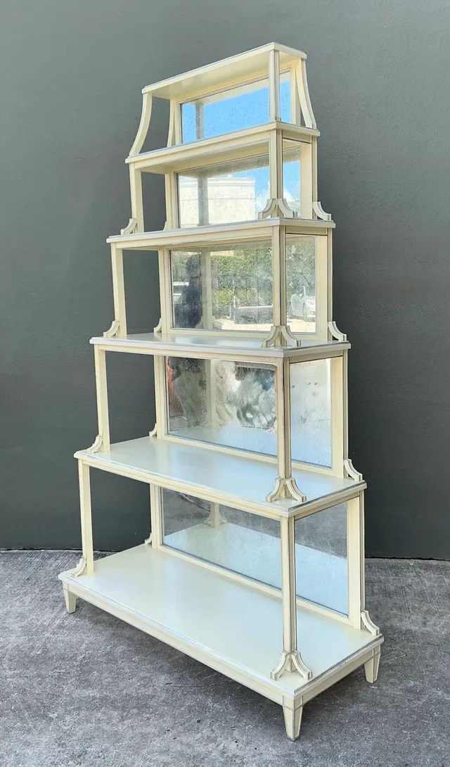 Vintage Charlotte Moss Regency Mirror Back Etagere — additional photo 2