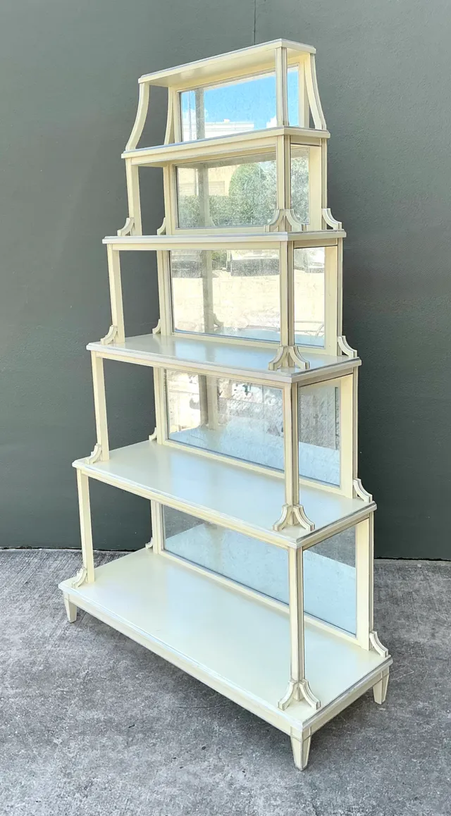 Vintage Charlotte Moss Regency Mirror Back Etagere — additional photo 5