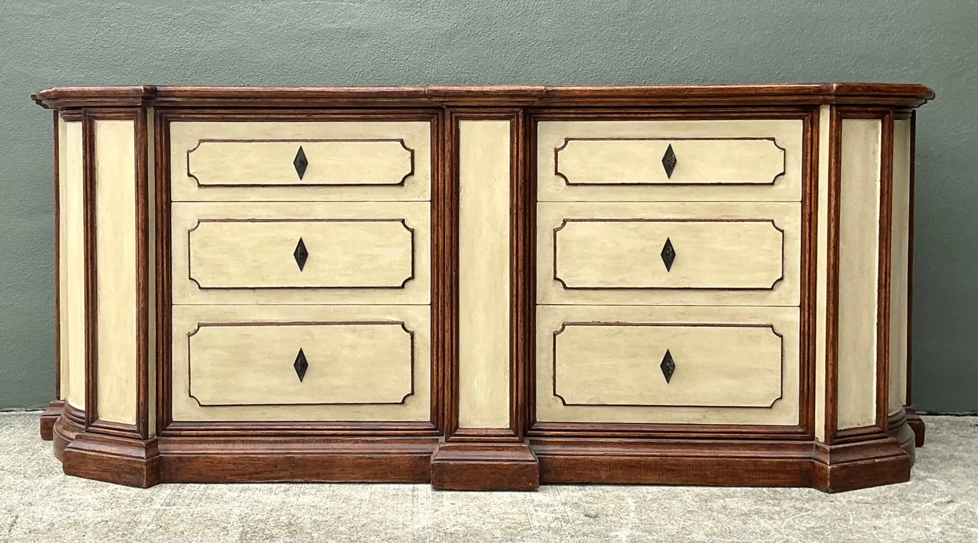 Vintage Monumental Custom Neoclassical Sideboard - Wood, 90W x 35.5H — additional photo 2
