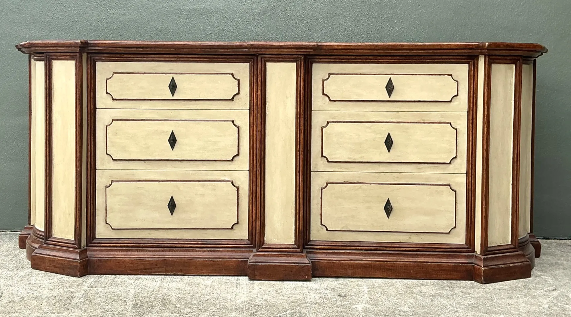 Vintage Monumental Custom Neoclassical Sideboard - Wood, 90W x 35.5H — additional photo 4