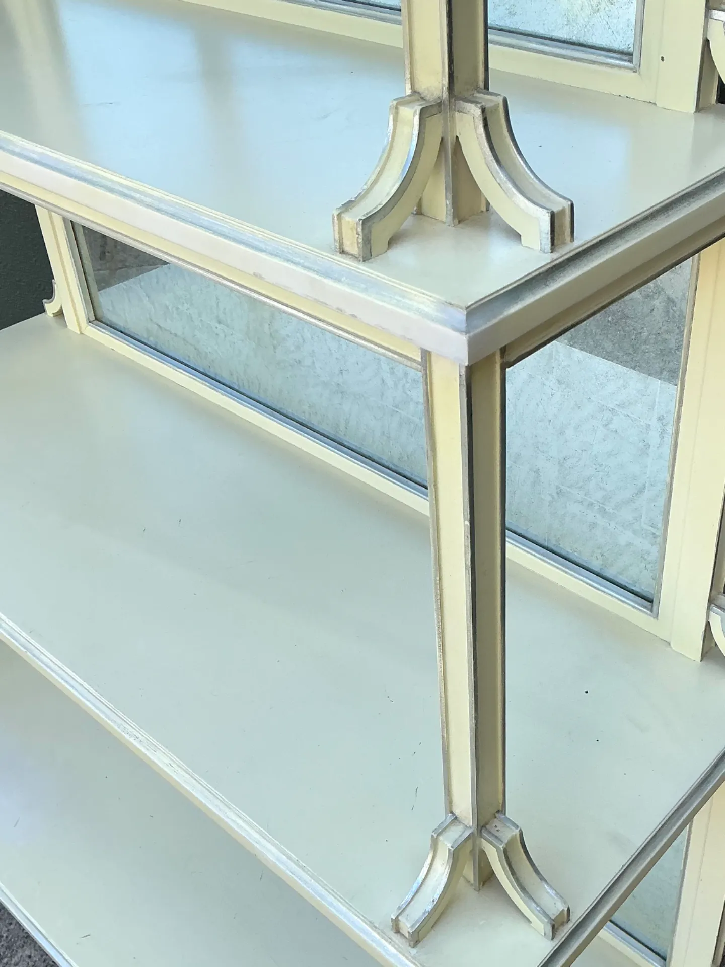 Vintage Charlotte Moss Regency Mirror Back Etagere — additional photo 3