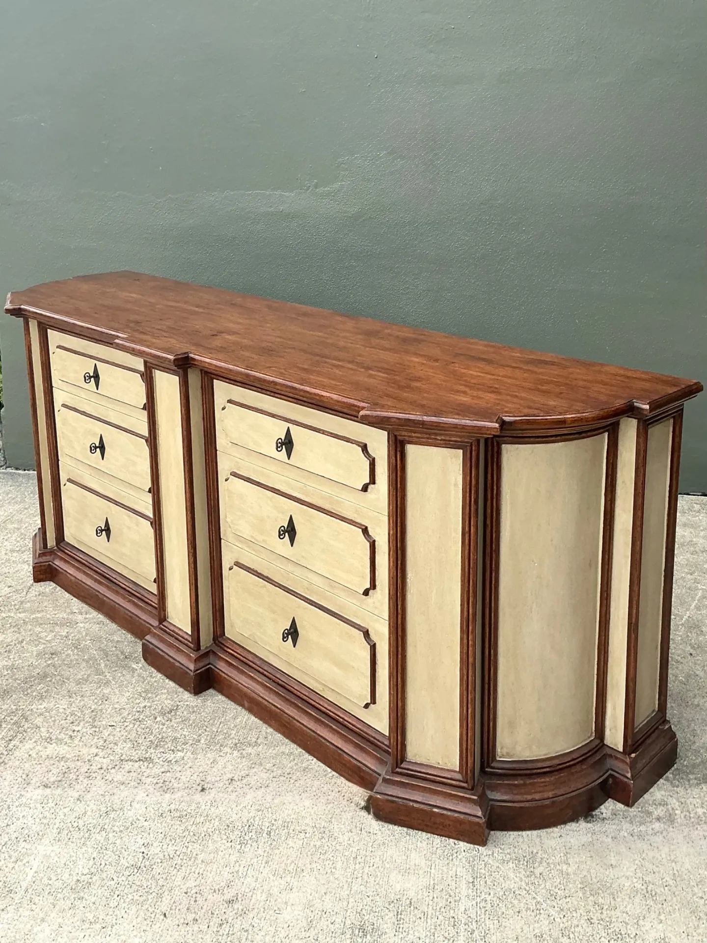 Vintage Monumental Custom Neoclassical Sideboard - Wood, 90W x 35.5H — additional photo 6