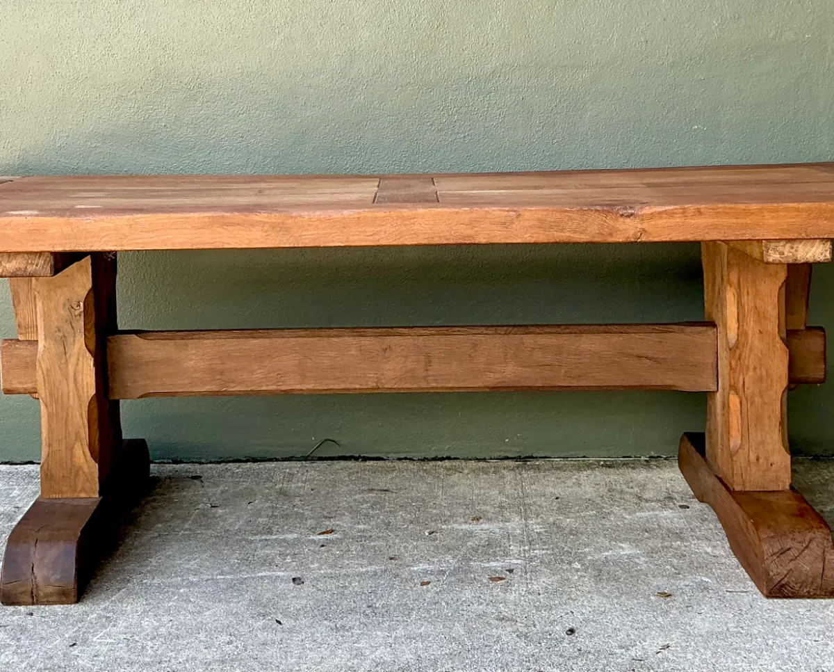 Vintage Rustic Wood Dining Table — additional photo 7