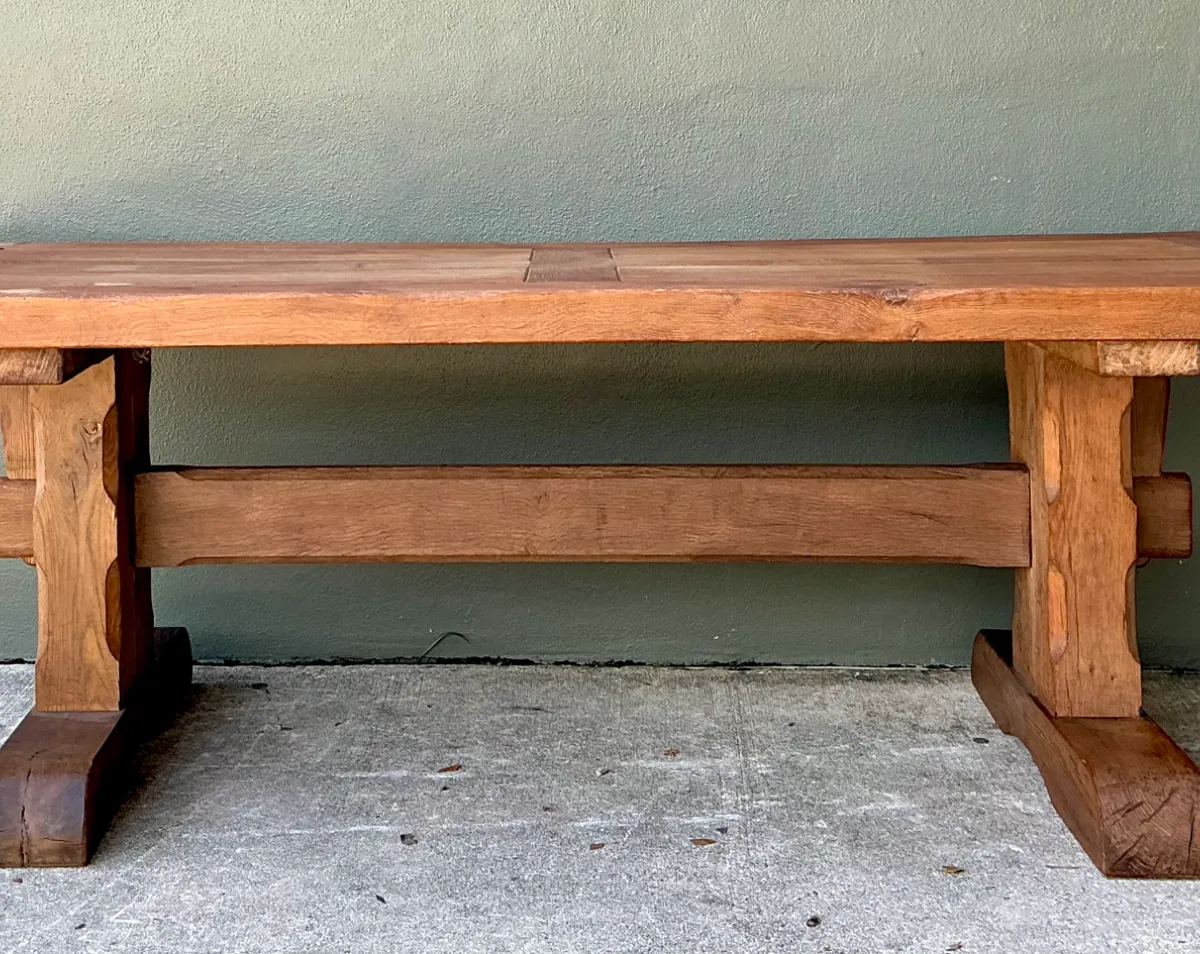 Vintage Rustic Wood Dining Table — additional photo 5